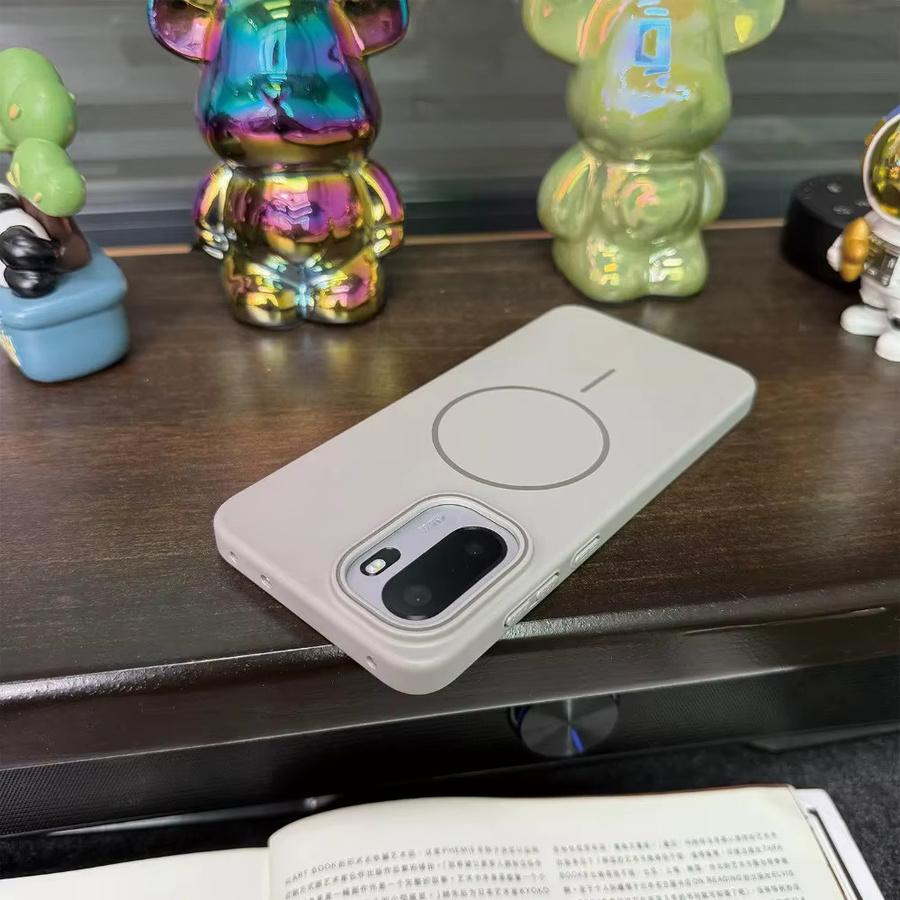 Magnetisches und rutschfestes Schutzgehäuse für OnePlus 15R, Ace 6 und Ace 6T in Grau, stoßfestes und ultradünnes mattiertes Ladegehäuse mit Stoßfänger - Bild 2