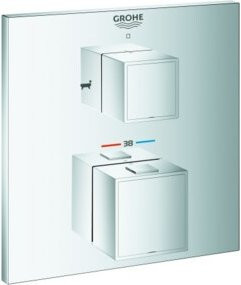 Grohe Grohtherm Cube UP Wannen-Thermostat mit integriertem 2-Wege-Umsteller in Chrom - Bild 1