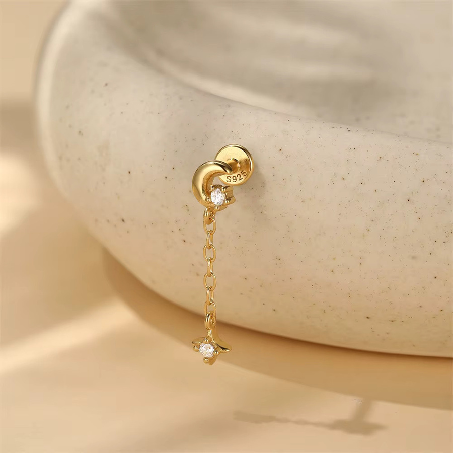 ROXI Piercing-Ohrring, 925 Silber, Zirkonia, Damen - Bild 2