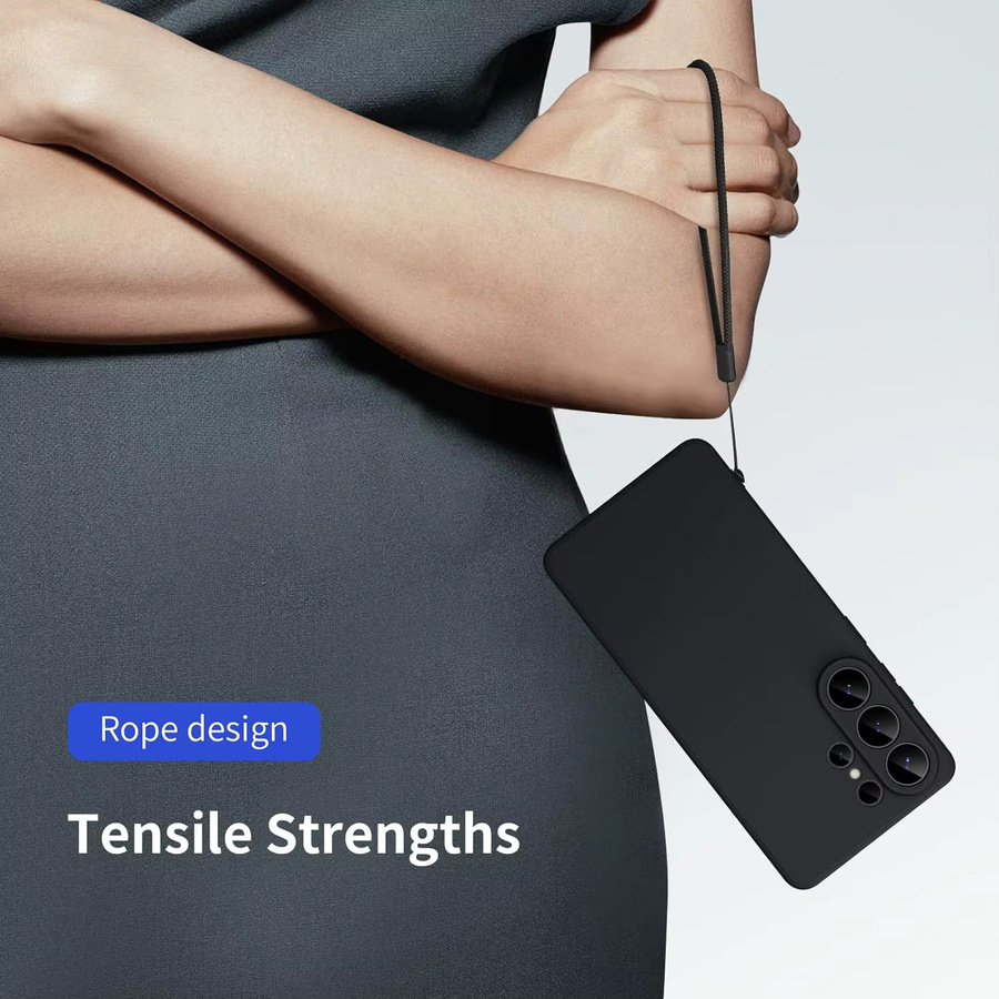 Stoßfeste Silikon TPU Handyhülle für Samsung Galaxy S26 Ultra S25 S24 S23 S22 S21 FE Plus in Schwarz - Bild 4