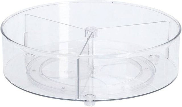 Zeller Dreh-Organizer aus transparentem Kunststoff, B/H/L: 27 x 8,5 x 27 cm - Bild 1