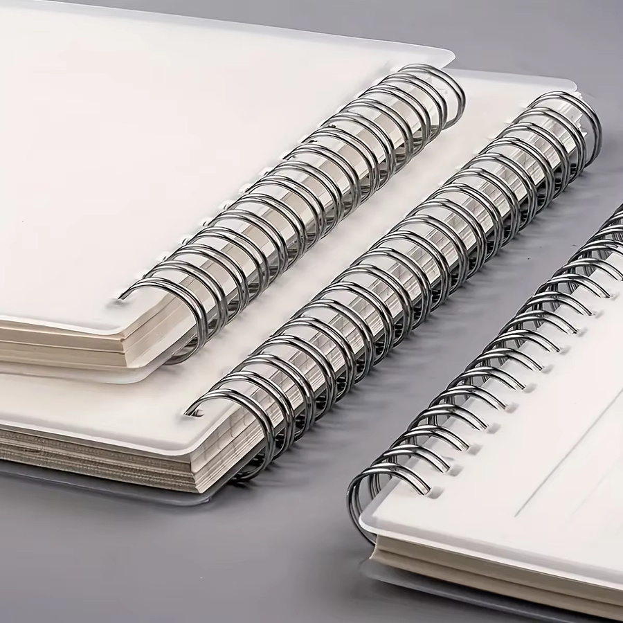 Spiralnotizbuch mit Softcover in Weiß, A5, 80 linierte Seiten, 1er-Pack - Bild 2