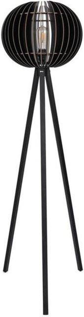 Opviq Stehlampe Schwarz aus MDF mit E27 Fassung, B/T/H: 36 x 36 x 145 cm - Bild 1