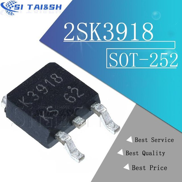 10 Stück Si Tai&SH SK3918 MOSFET SMD IC in Schwarz, SOT-252 Gehäuse - Bild 1