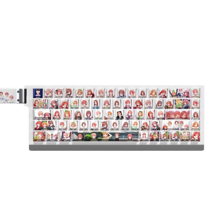 The Quintessential Quintuplets Anime Tastenkappen Set aus PBT mit Side Print und Kirschprofil für mechanische Tastaturen ND63 Ace60 68 - Bild 2