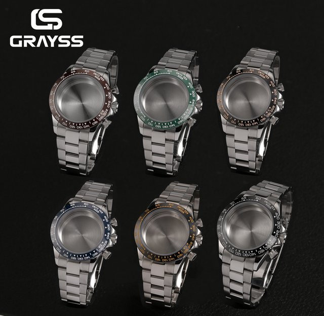 GRAYSS Uhrenarmband Edelstahl, Silber, Unisex - Bild 1