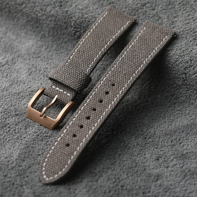 Raystray Uhrenarmband Leder, schwarz, 20 21 22 mm - Bild 1