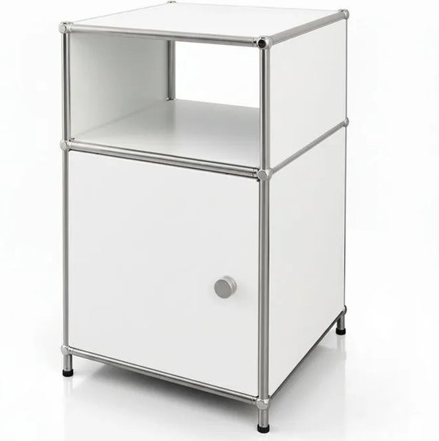 Floordirekt Metallregal Concept Epure MK-040 in Weiß, 3 Ebenen, B/T/H: 40 x 40 x 65 cm - Bild 1