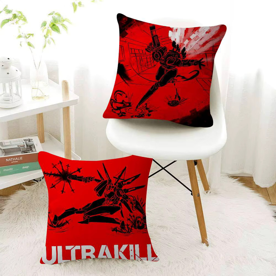 Kayoom Ultrakill Shooting Game Kissenbezug, Rot, B/B: 45 x 45 cm - Bild 2