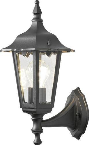 Konstsmide Firenze 7232-750 Außenwandleuchte in Schwarz mit Glas und E27 Fassung - Bild 1