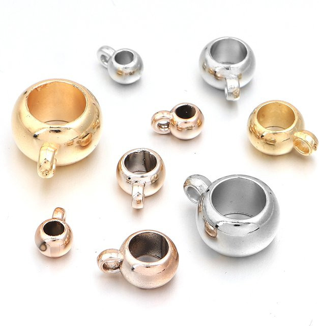 lingsai Charms, Kunststoff, Roségold, Perle - Bild 1