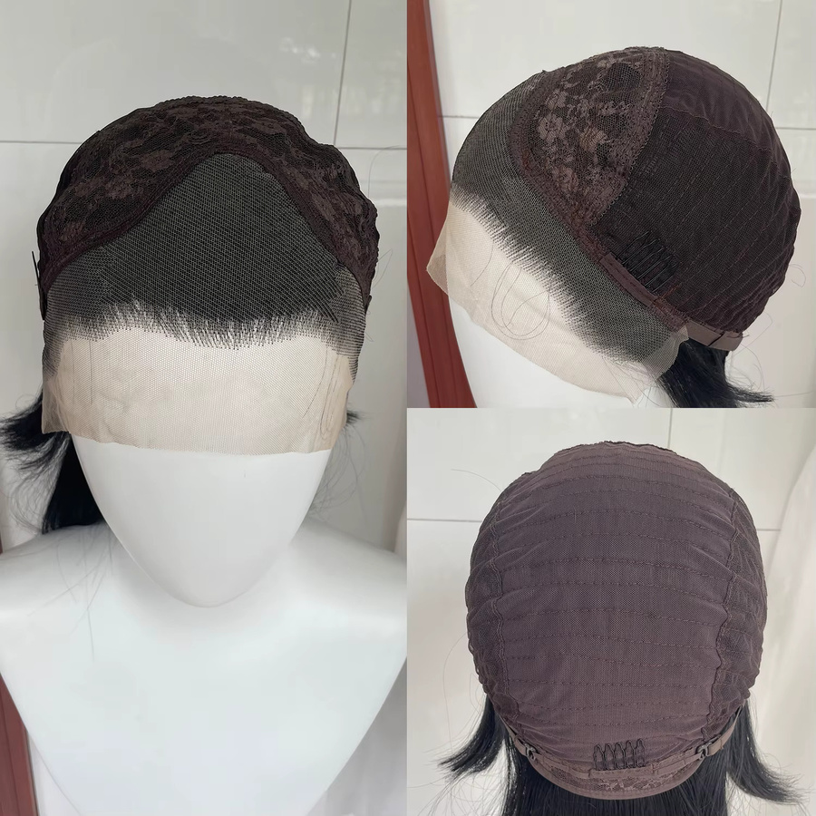 Artjosy Mullet Rocker Cosplay-Perücke, schulterlanges Kunsthaar, schwarz, Herren - Bild 4