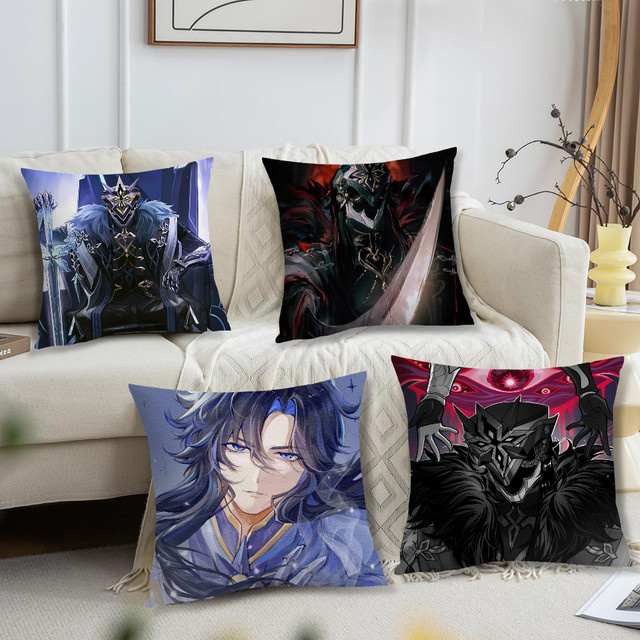 Genshin Impact Capitano Thrain Kissenbezug für dein Wohnzimmer oder Schlafzimmer, 30 x 30 cm - Bild 1