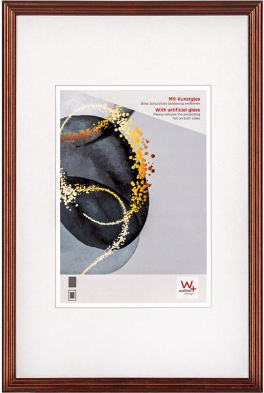 Walther Design Select Holzrahmen mit Kunstglas in Braun, B/H: 30 x 40 cm - Bild 1