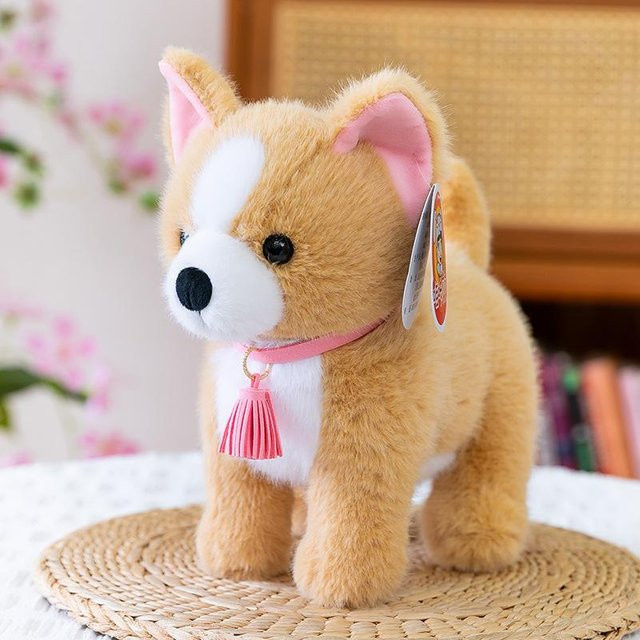 Bai Fen Bai Plüschtier Golden Retriever, Corgi Husky St. Bernard, Plüsch / Textil, Bunt / Mehrfarbig, Braun - Bild 1