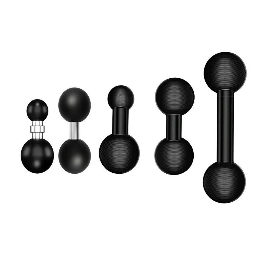 Yaoiler Doppelkugelhalterungsadapter 1 Zoll auf 25 mm 17 mm 20 mm 15 mm in Schwarz, zusammengesetzte Verlängerungskugel für 1-Zoll-Halterungen und Doppelkugelarm-Zubehör - Bild 2