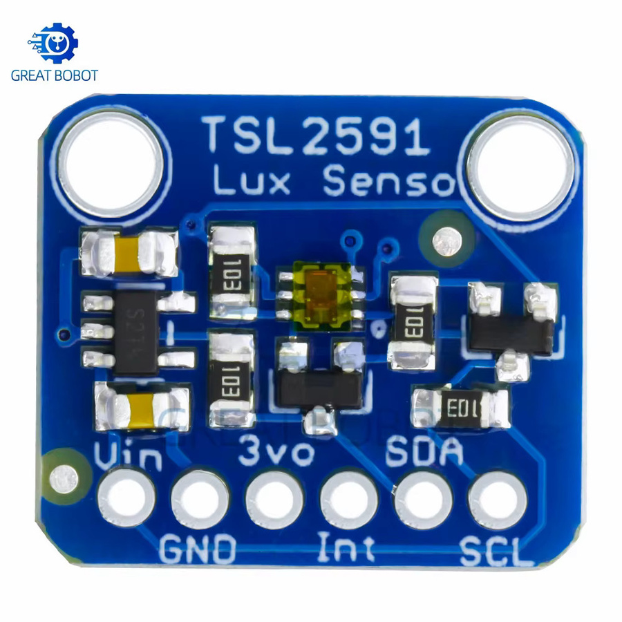 TSL2591 IIC I2C Lichtsensor Breakout Modul mit hoher Dynamik, Digitaler Lichtsensor TSL25911FN für 3,3 V und 5 V, Blau - Bild 3