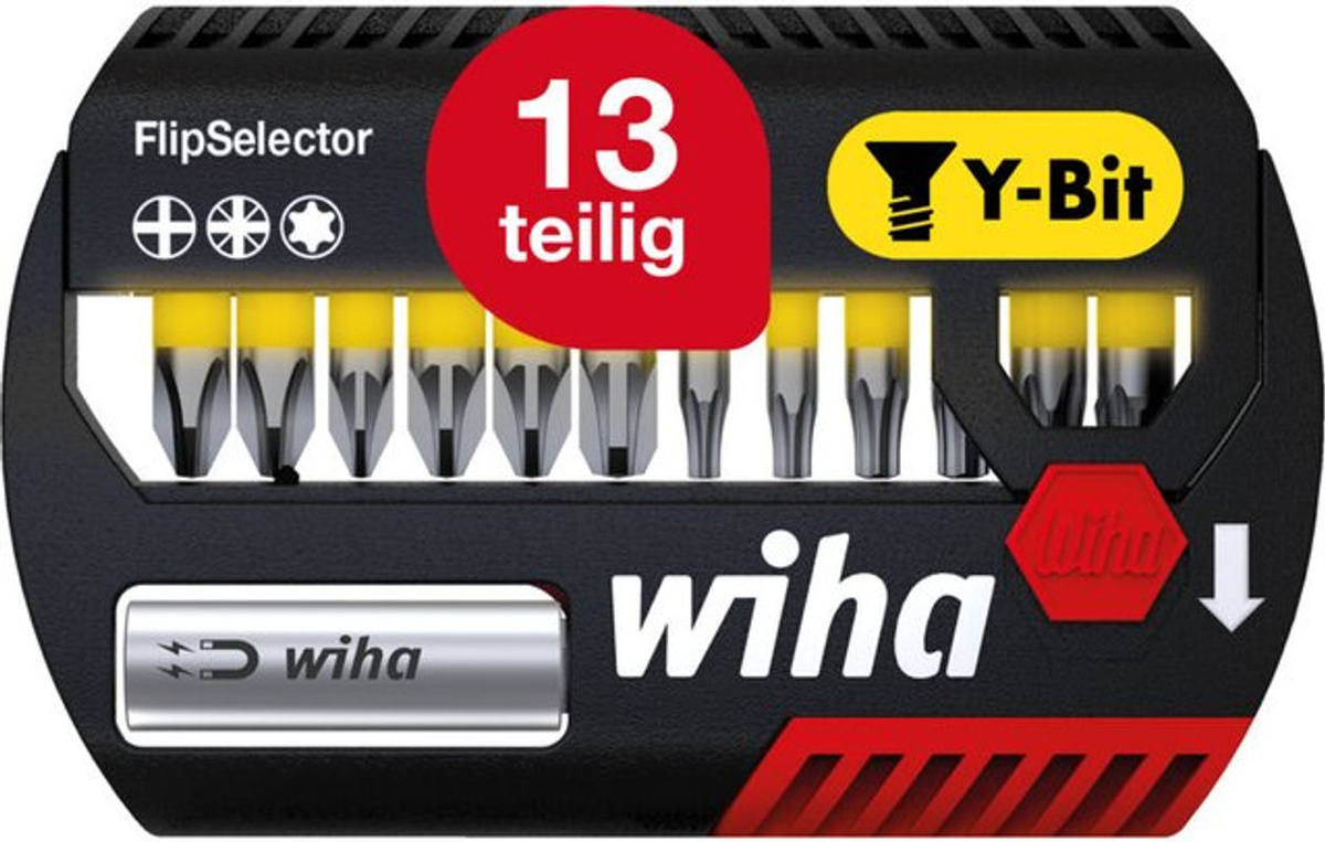 Wiha Bit-Set FlipSelector 13-teilig mit PH, PZ, TX und Y-Bits, 25 mm - Bild 2