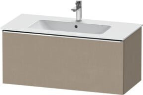 Duravit Waschtischunterschrank D-Neo wandhängend in Weiß/Beige mit 1 Auszug, B: 101 cm, T: 46,2 cm, H: 44 cm - Bild 1