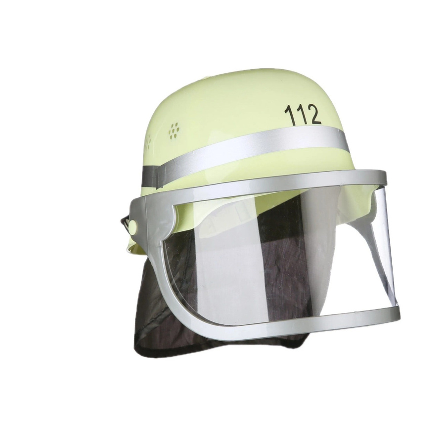 Relaxdays Feuerwehrhelm, Kunststoff, Gelb, Klappbar, Verstellbar - Bild 2