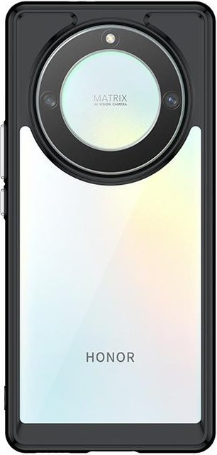 Stoßfeste Silikon Schutzhülle für Honor Magic5 Lite in Schwarz und Transparent - Bild 1