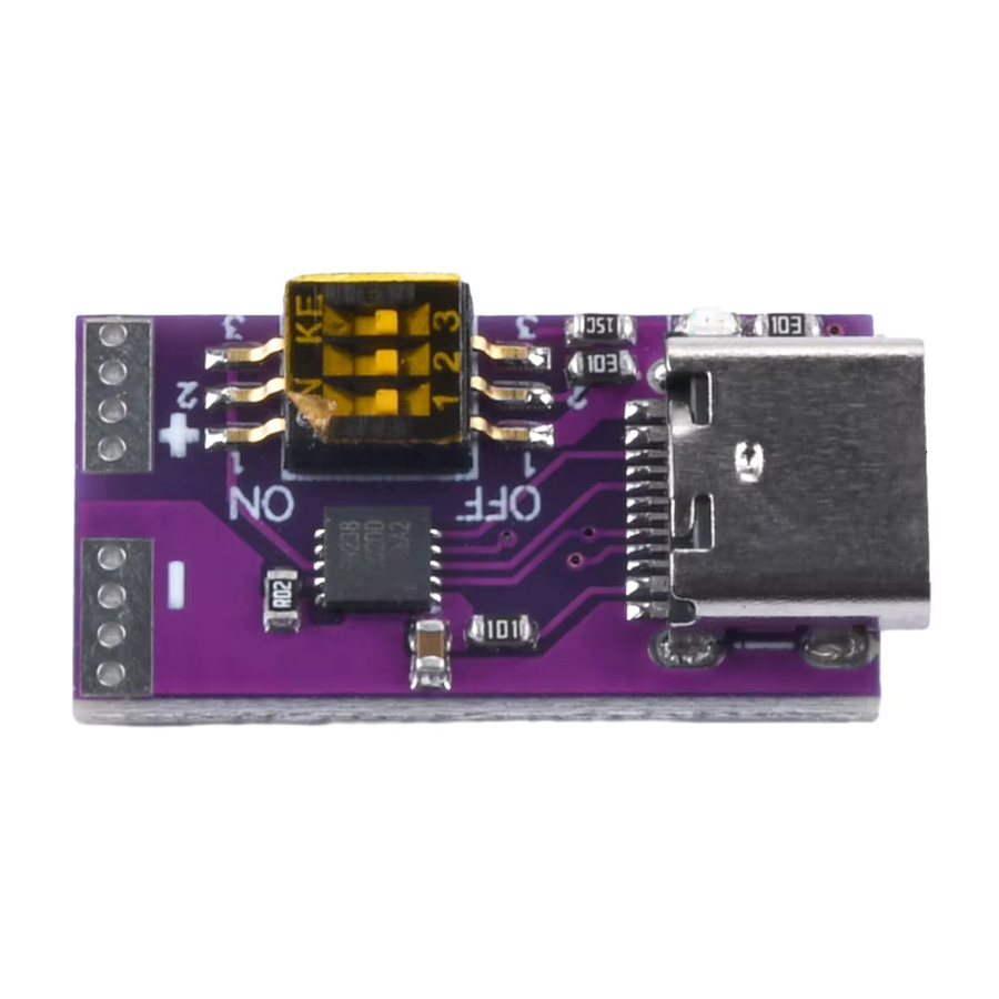 diymore Decoy Trigger PD Schnellladung Lademodul mit USB-C Schnittstelle, 100 W Step Up Step Down Ladegerät Board, Farbe: Lila - Bild 3