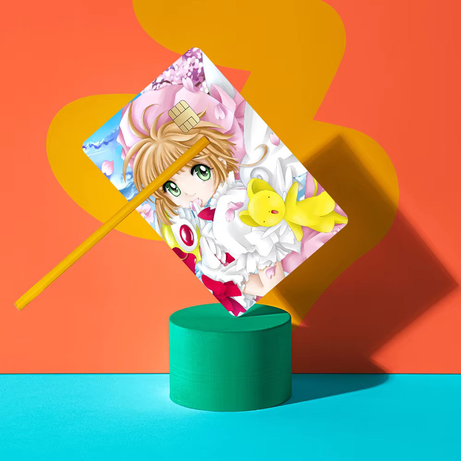 Card Captor Sakura Anime Aufkleber für Kreditkarten und Buskarten, Mehrfarbig - Bild 2