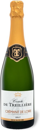 Comte de Treillière Crémant de Loire AOC brut Schaumwein 0,75 l
