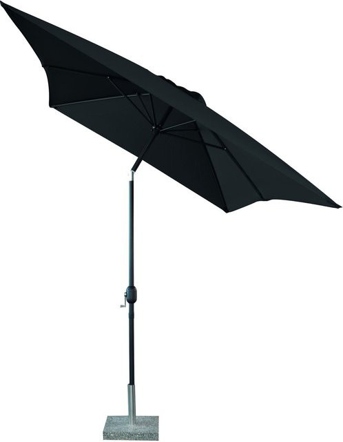 Solax Sunshine XXL-Sonnenschirm aus Polyester in Anthrazit und Schwarz, B/T/H: 200 x 300 x 243 cm - Bild 1