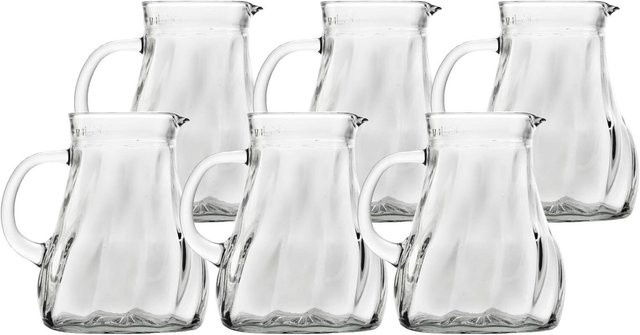 Stölzle Lausitz Krug Salzburg Glas Krug transparent 6er Set 1 l - Bild 1