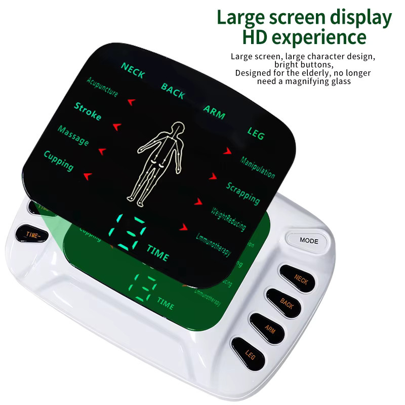 OPSLEA TENS-Akupunkturgerät, Elektrischer Niederfrequenz-Massageapparat, Weiß, Unisex - Bild 4