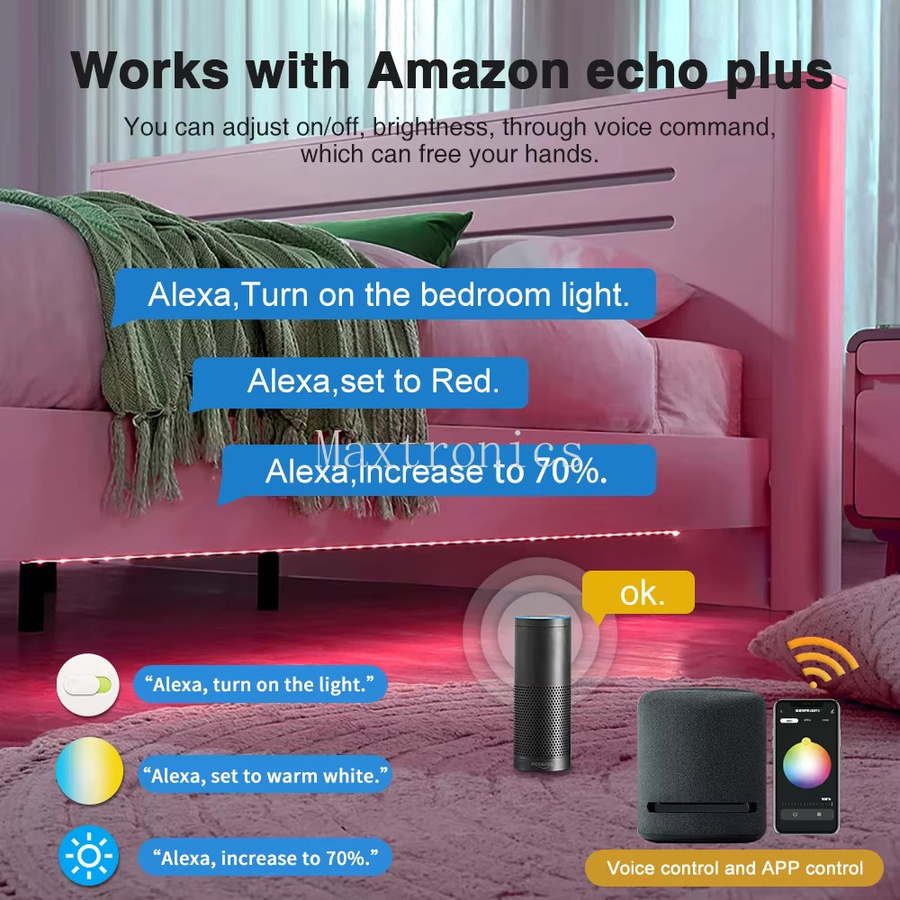 SAGE LU MEI ZigBee 3.0 PRO Mini 5-in-1 LED-Streifen-Controller für Dimmer WWCW RGBCCT RGBW LED-Lampen mit App- und Sprachsteuerung in Weiß - Bild 1