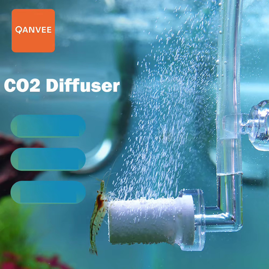 Qanvee CO2 Diffusor Mini Zerstäuber für Aquascape und Aquarium Zubehör - Bild 4