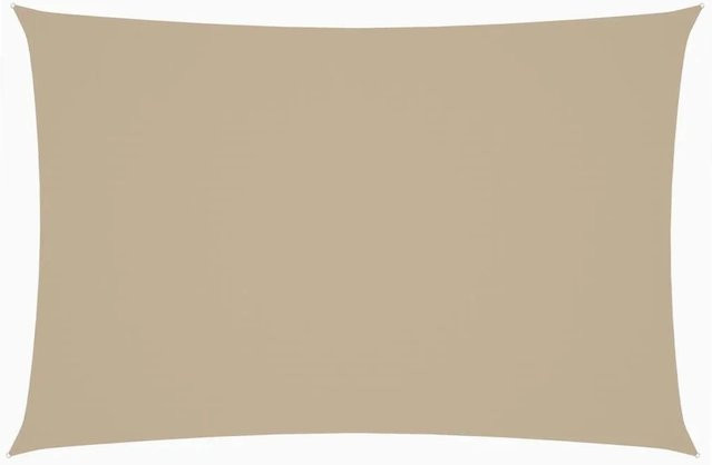 Furnicato Sonnensegel aus PU-beschichtetem Oxford-Gewebe, rechteckig, Beige, B: 400 cm, T: 200 cm - Bild 1