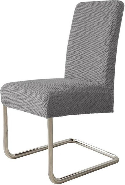 Yiran Furniture Elastischer Stuhlbezug aus Köper für Esszimmerstühle, Staubdichter Bezug mit High-End-Gefühl, B/T/H: 45 x 38 x 4 cm - Bild 1