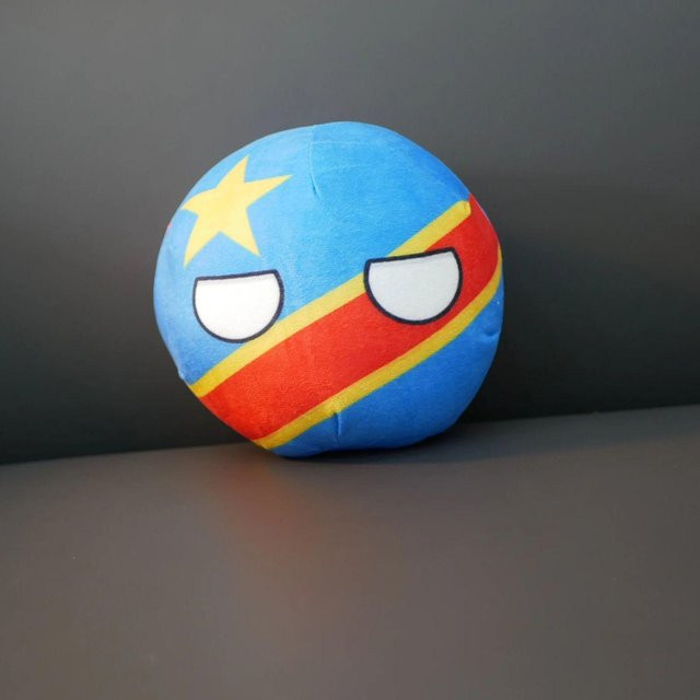 Cantao Anime Demokratische Republik Kongo Polandball Mini Plüschtier, 10cm - Bild 1