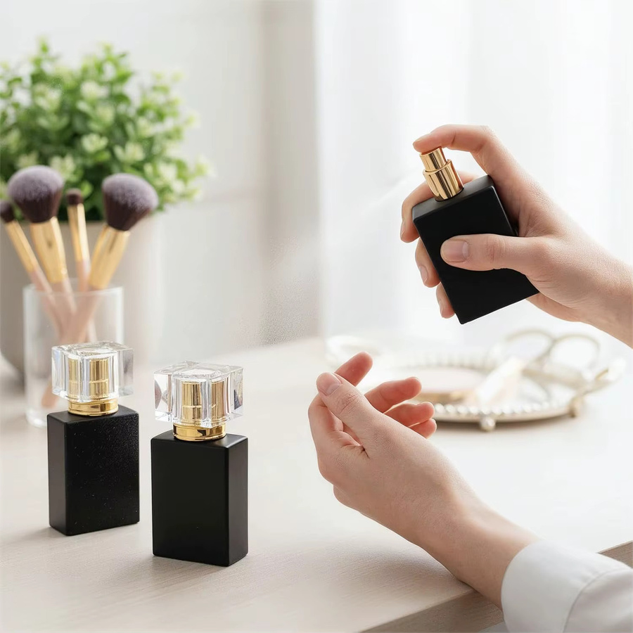 FIGHTYU Parfümflaschen, 8er-Pack, 30 ml, Schwarz, Glas - Bild 3