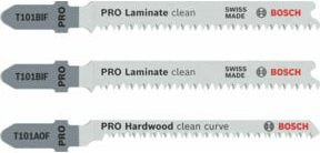 Bosch Stichsägeblatt-Set Special for Laminate 3-teilig mit Einnockenschaft für Holz in Silber - Bild 1