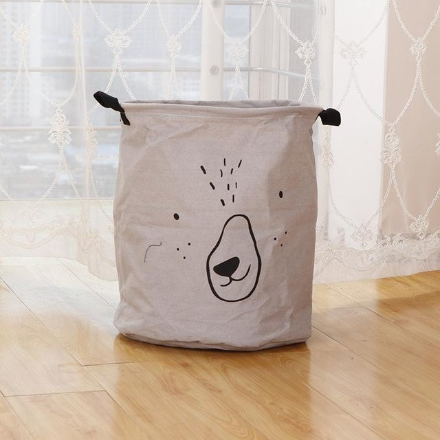 Faltbarer Wäschekorb und Aufbewahrungsorganizer von Yiran Furniture in Grau, B/T/H: 22 x 20 x 22 cm - Bild 1