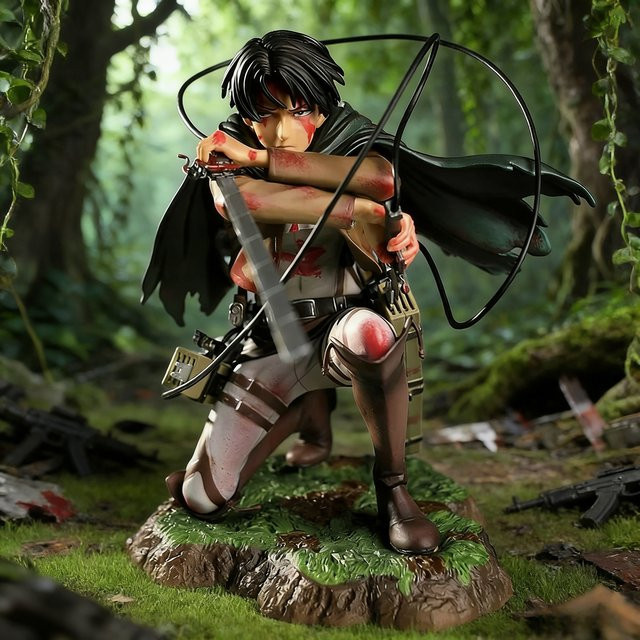 Bandai Attack on Titan Rival Ackerman Actionfigur, 18 cm, Kunststoff - Bild 1