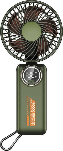 Tragbarer Mini-Ventilator Techsuit Z8, Grün, wiederaufladbar - Bild 1