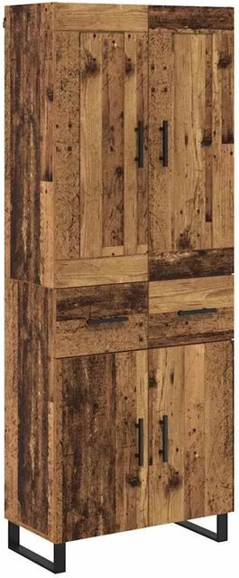 vidaXL Highboard Altholz in Braun mit Schranktüren und Regalfächern, B/T/H: 69,5 x 34 x 180 cm - Bild 1