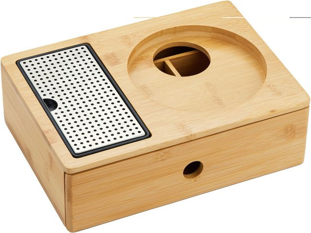 Emberton Cambourne Plus Schubladen-Begrüßungstablett mit SpillageTray-Schutz aus Bambus in Natur, 6er Pack, B/H/T: 19,4 x 8,5 x 27,2 cm - Bild 1