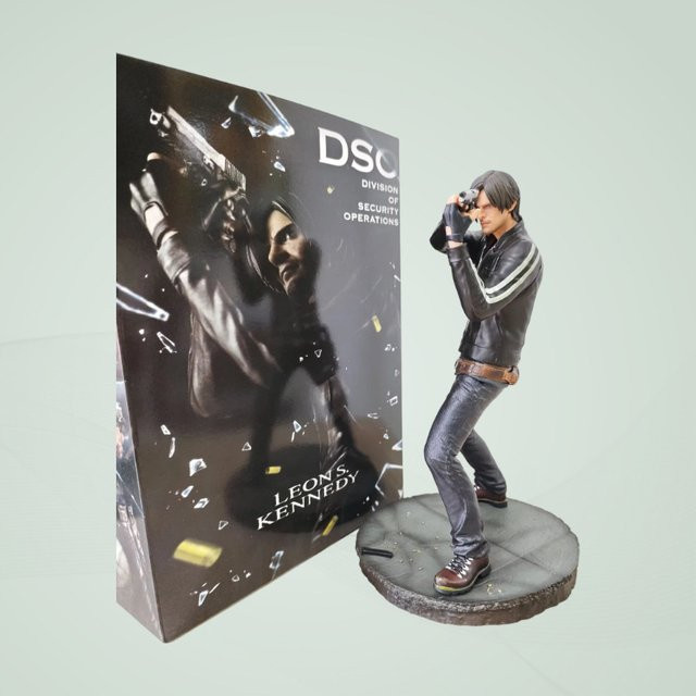 Bandai Spezialeinheiten Leon mit Gewehr, Anime-Figur, Modellstatue, 30cm - Bild 1