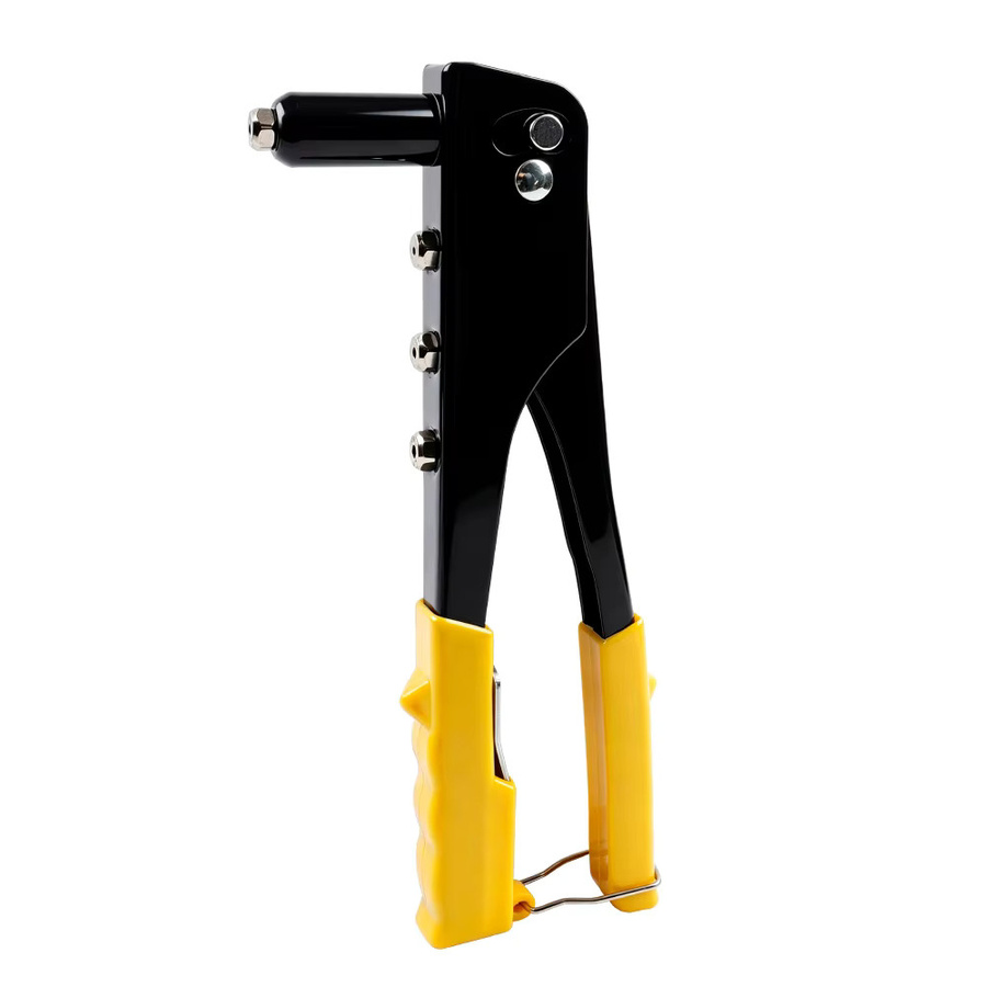 Professionelle manuelle Blindnietpistole von TEMPS DETIR in Schwarz mit 4 Nietköpfen für 2,4 mm, 3,2 mm, 4,0 mm und 4,8 mm Nieten - Bild 6