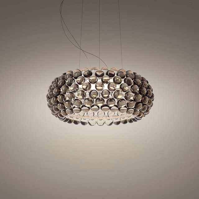 Foscarini Caboche Plus Media Sospensione LED-Pendelleuchte in Grau mit warmweißem Licht (2700K) - Bild 1