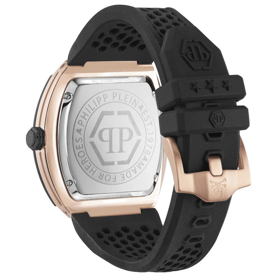 Philipp Plein Herrenuhr The Hexagon Phantom, Quarz, Edelstahl, 44 mm, Schwarz - Bild 2