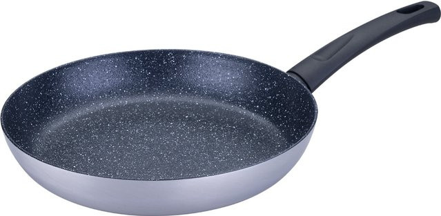 Fackelmann Bratpfanne Crisp aus Keramik und Aluminium in Schwarz-Silber, Durchmesser: 28 cm - Bild 1