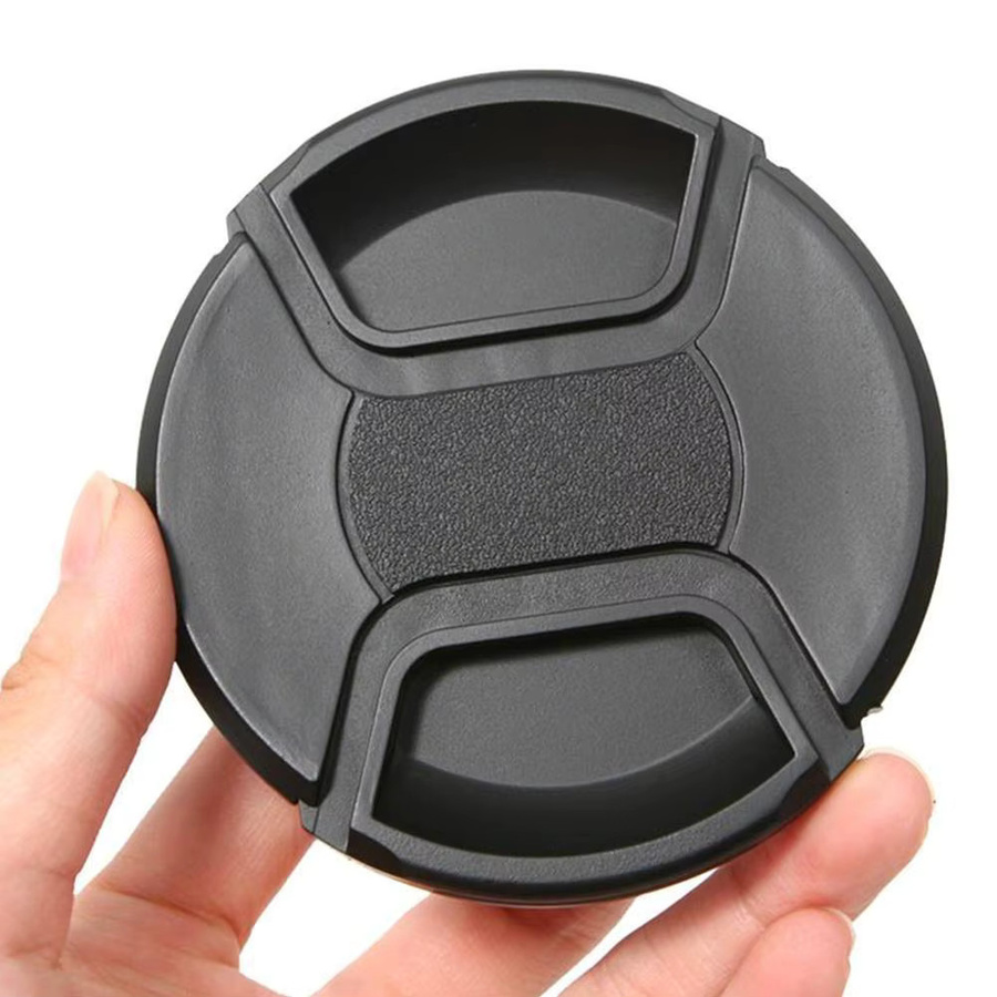 Objektivdeckel Halterung und Abdeckung in Schwarz für Canon, Nikon und Sony Kameras - Bild 3