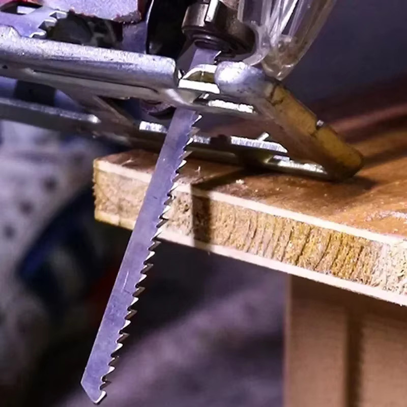 10-teiliges Set elektrische Stichsägeblätter für Holz, Metall und Kunststoff in Silber mit feinen und groben Zähnen - Bild 4